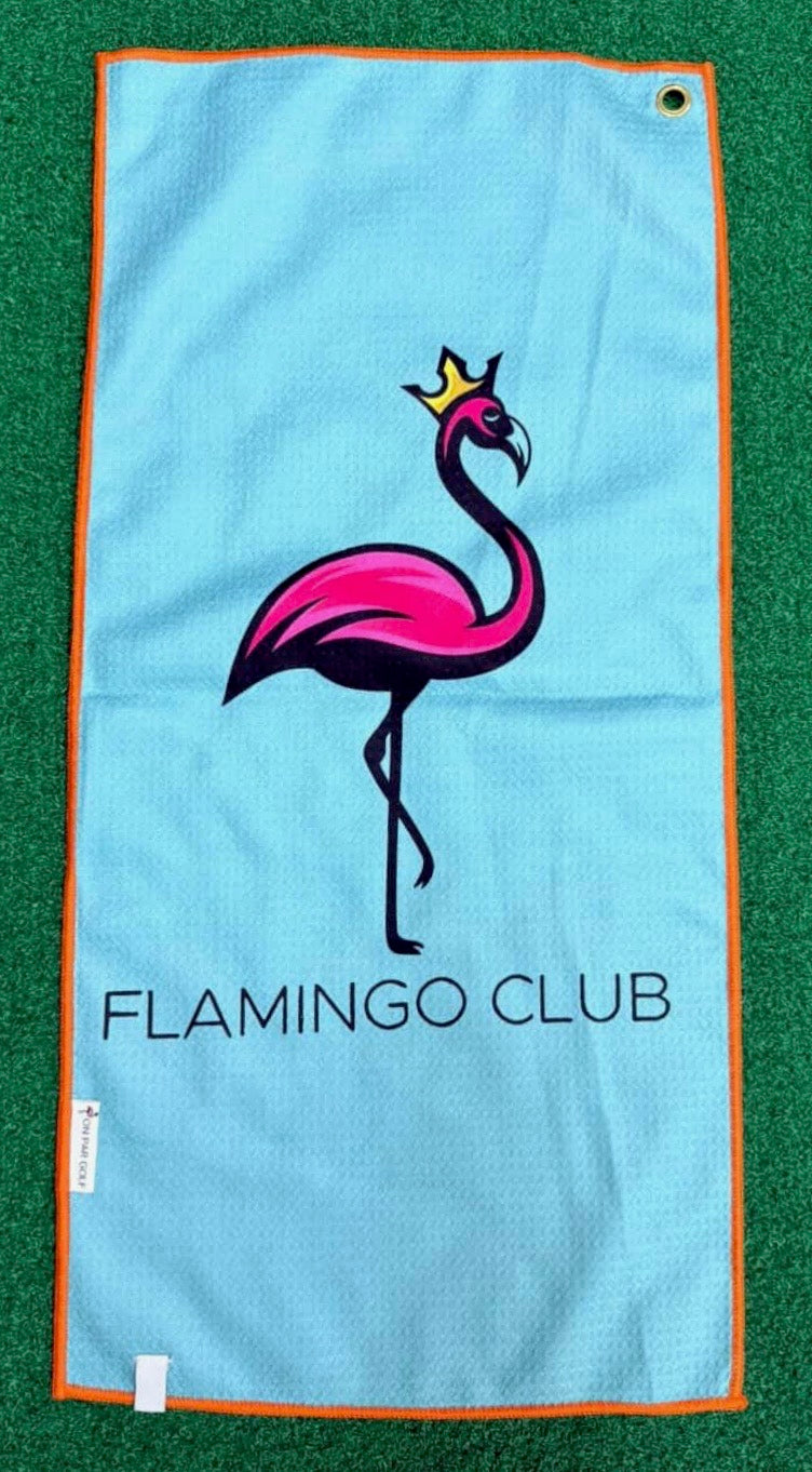 Custom Flamingo Club Open Towel