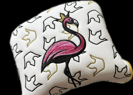 On Par Golf Flamingo Crown Putter Cover