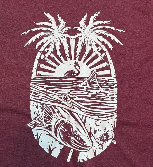 REDFISH FLAMINGO TEE