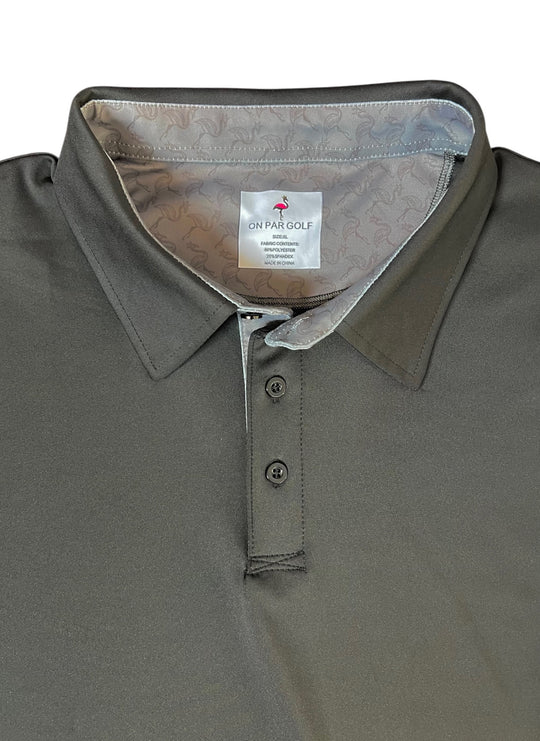 Silver and Black Polo